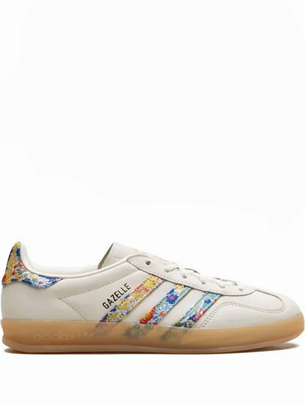 adidas x Liberty London Gazelle Indoor Off White Gold Metallic Indoor Sneakers